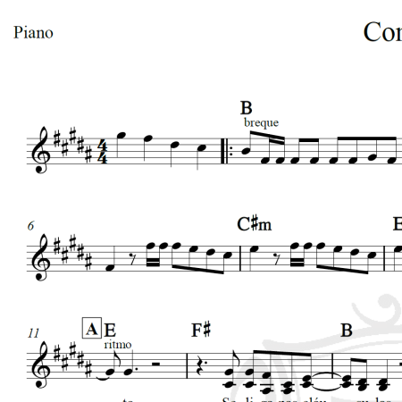 Contrato - Jorge e Mateus - Piano/Vocal