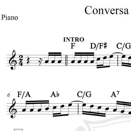 Conversa de botequim - Noel Rosa - Piano