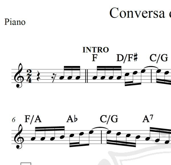 Conversa de botequim - Noel Rosa - Piano