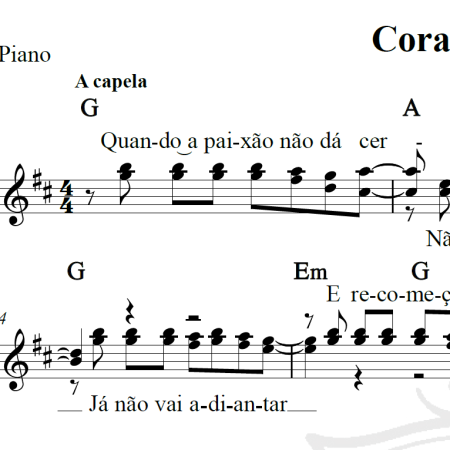 Coração pirata - Roupa Nova - Piano/Vocal