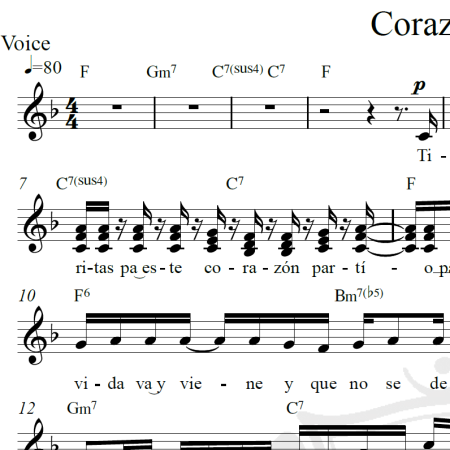 Corazón partio - Alejandro Sanz - Piano/Vocal