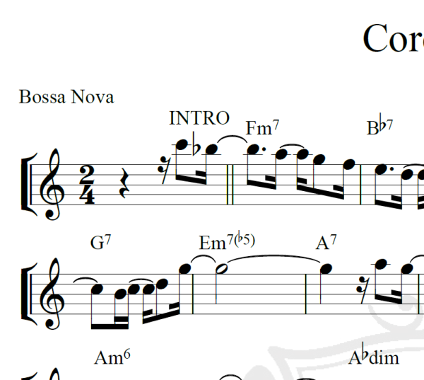 Corcovado - Tom Jobim - Piano