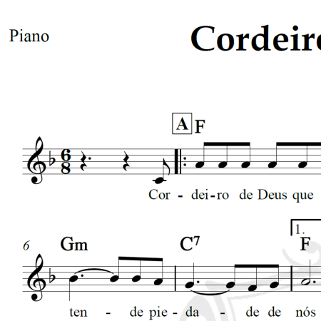 Cordeiro de Deus - Frei Fabreti - Piano/Vocal