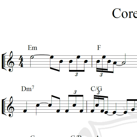 Core 'ngrato - Piano