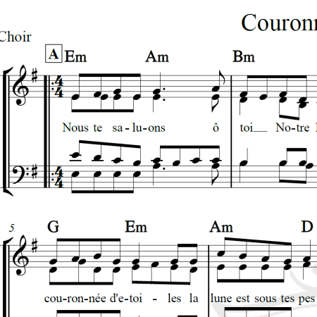 Couronnée D'Étoiles - Arranjo Coral