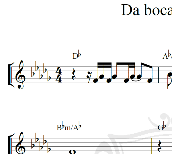 Da boca pra fora - Roberto Carlos - Piano