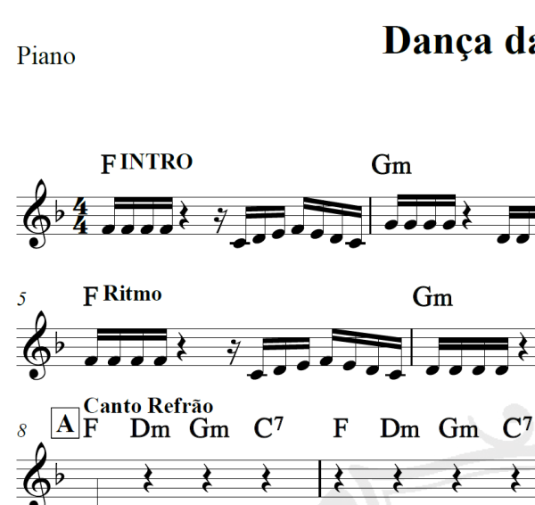 Dança da cordinha - É o tchan - Cifra