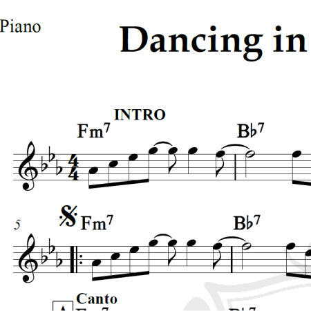 Dancing in the moonlight - Toploader - Piano