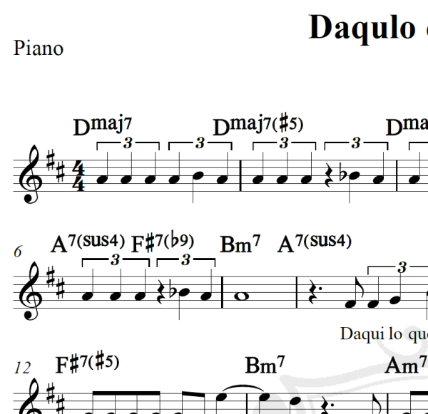 Daquilo que eu sei - Ivan Lins - Piano/Vocal