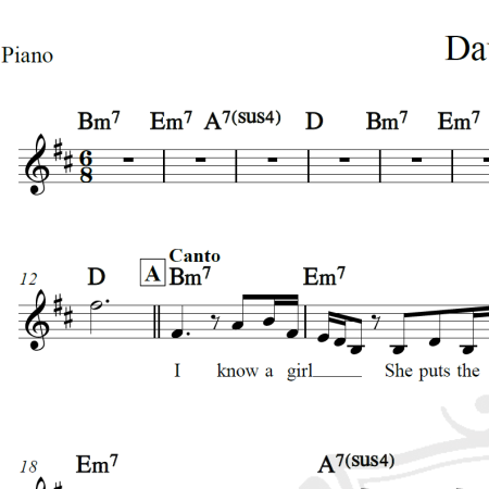 Daughters - John Mayer - Piano/Vocal