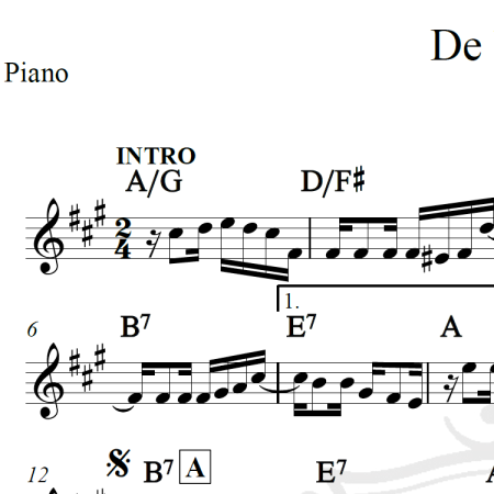 De babado - Noel Rosa - Piano