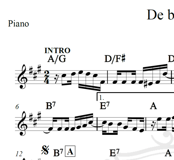 De babado - Noel Rosa - Piano