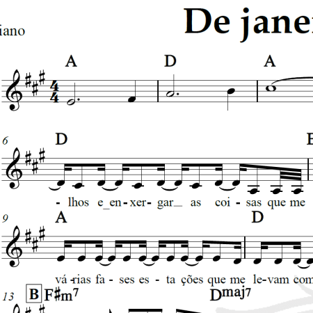 De janeiro a janeiro - Nando Reis e Roberta Campos - Piano/Vocal