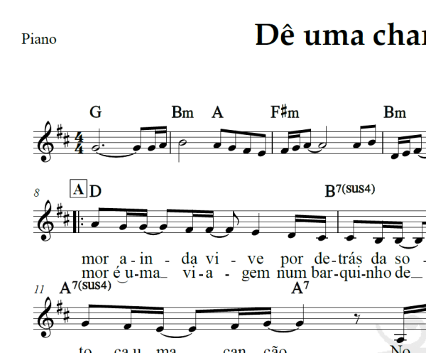 Dê uma chance ao coração - Michael Sullivan e Paulo Massadas - Piano/Vocal