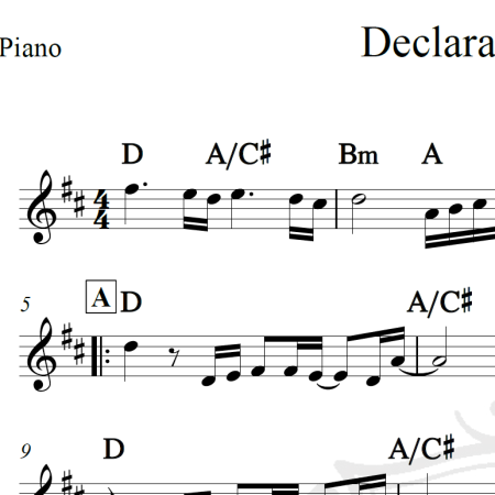 Declaração de amor - Daniel - Piano