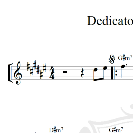 Dedicato a una Stella - Piano