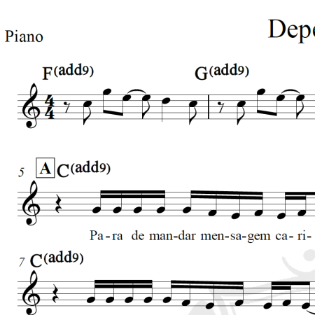 Dependente - Sorriso Maroto - Piano/Vocal