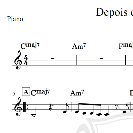 Depois de ter você - Maria Bethânia - Piano