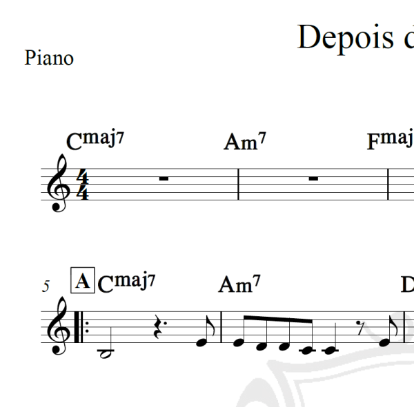 Depois de ter você - Maria Bethânia - Piano