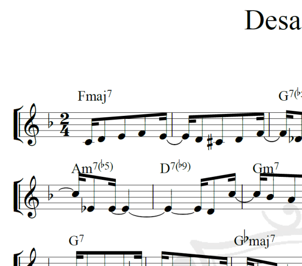 Desafinado - Tom Jobim - Piano