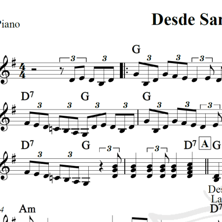 Desde Santurce a Bilbao - Piano/Vocal