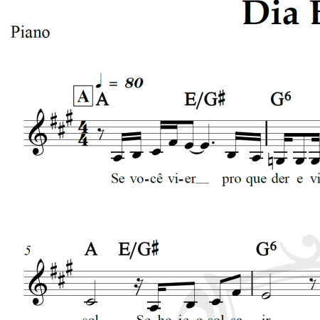 Dia Branco - Zé Ramalho - Piano/Vocal