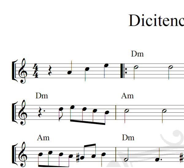 Dicitencello Vuie - Piano