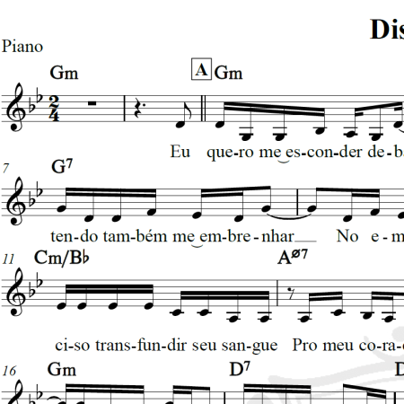 Disritmia - Martinho da Vila - Piano/Vocal