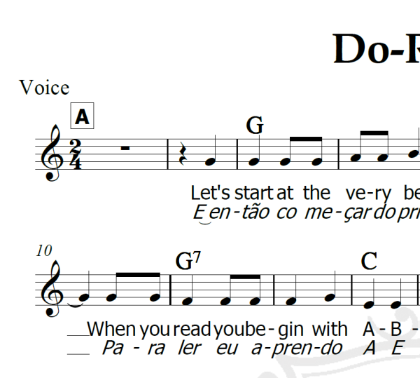 Do-Re-Mi - Piano/Vocal