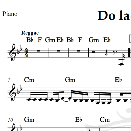 Do lado de cá - Chimarruts - Piano