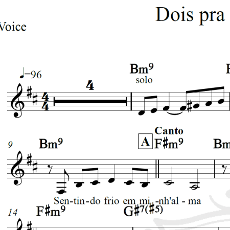 Dois pra lá dois pra cá - Elis Regina - Piano/Vocal