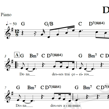 Dona - Roupa Nova - Piano/Vocal