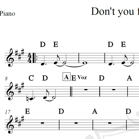 Don't you forget about me - Simple Minds - Cifra