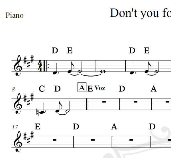 Don't you forget about me - Simple Minds - Cifra