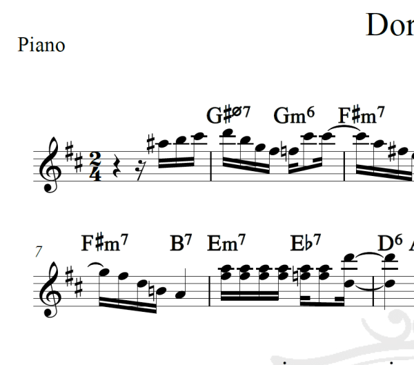 Doralice - Dorival Caymmi - Piano