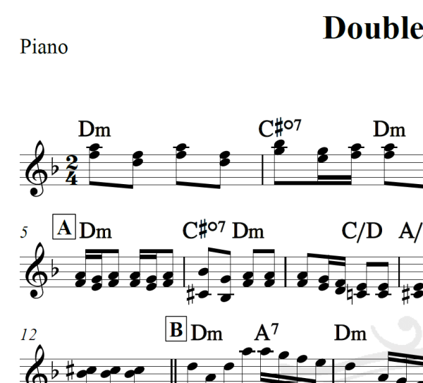 Double Trouble - John Williams - Piano