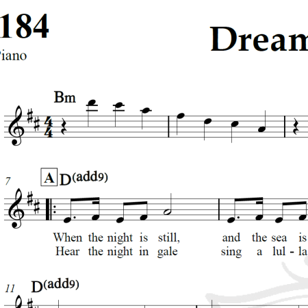 Dream a dream - Liriel - Piano/Vocal