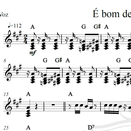 É bom demais/Outdoor - Só Pra Contrariar - Piano/Vocal