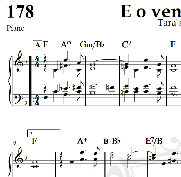 E o vento levou (Tara`s Theme) - Arranjo Coral