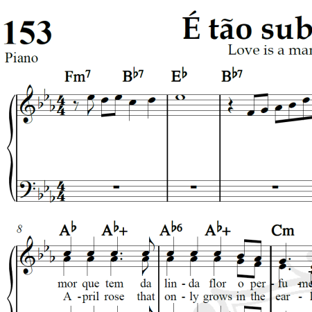 É tão sublime o amor (Love is a many splendored thing) - Arranjo Coral