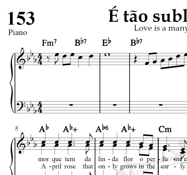 É tão sublime o amor (Love is a many splendored thing) - Arranjo Coral