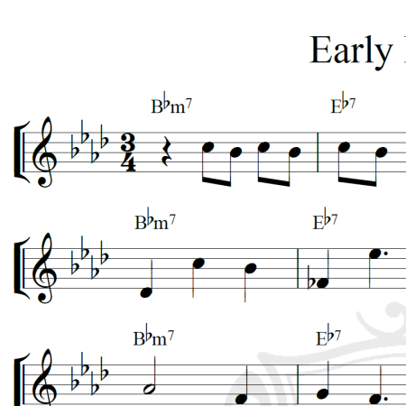 Early Evening - Piano