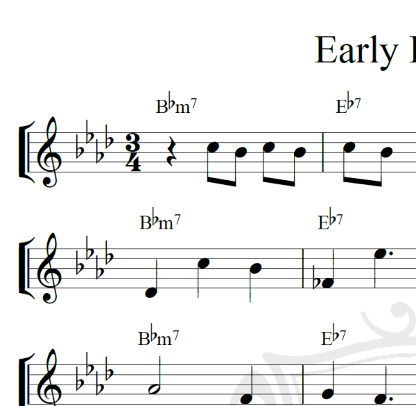 Early Evening - Piano