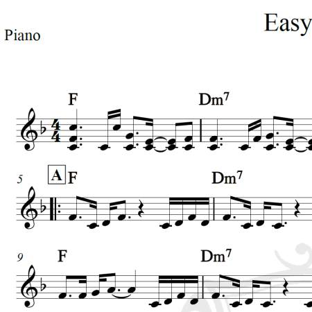 Easy on me - Adele - Piano