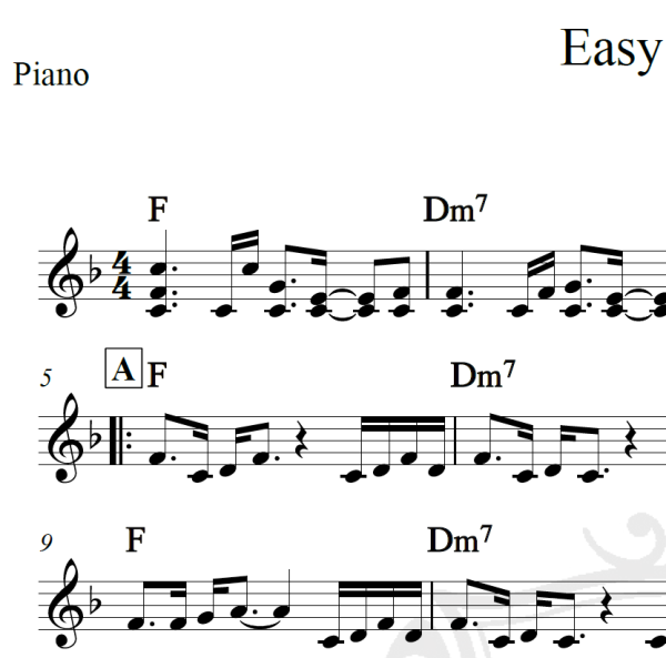 Easy on me - Adele - Piano