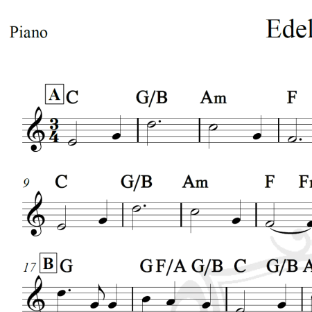 Edelweiss - Piano
