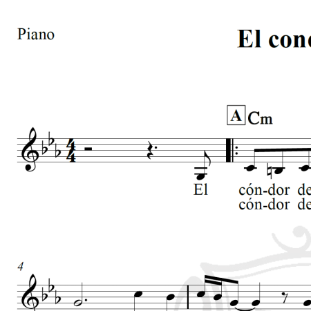 El condor pasa - Piano/Vocal