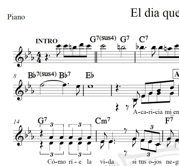 El dia que me quieras - Carlos Gardel - Piano/Vocal