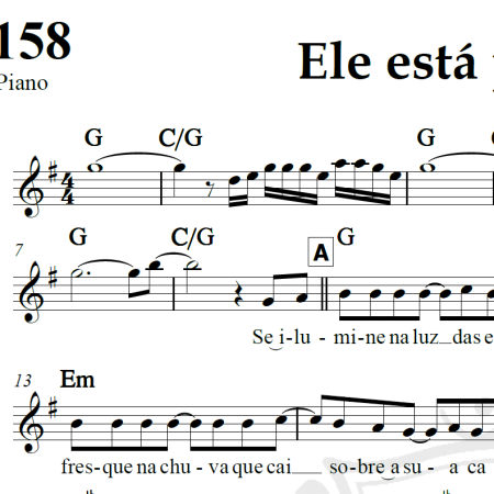 Ele está pra chegar - Roberto Carlos - Piano/Vocal