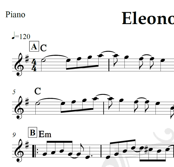 Eleonor Rigby - The Beatles - Piano